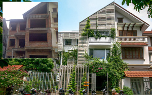 Từ nhà bỏ hoang thành biệt thự 3 tầng đẹp đến ngẩn ngơ ở Hà Nội
